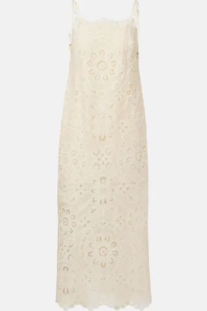 ZIMMERMANN Rhiannon embroidered cotton midi dress
