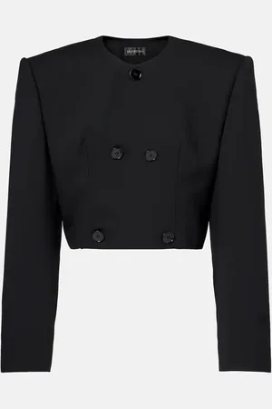 Balenciaga Cropped wool twill jacket