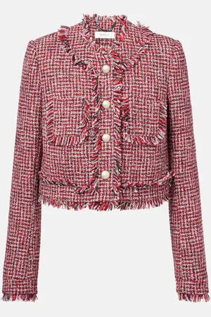 Safiyaa Wool-blend tweed jacket