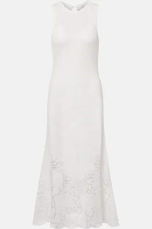 Erdem Open-knit cotton maxi dress