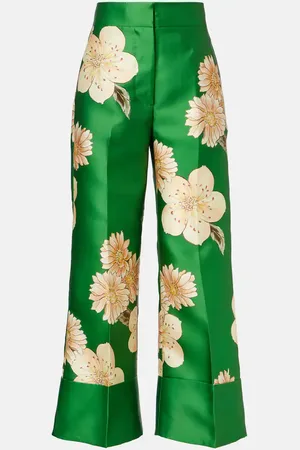 ALÉMAIS Sage floral straight pants
