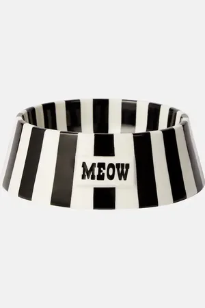 Jonathan Adler Vice Meow striped cat bowl