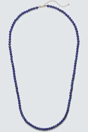 Mateo 14kt gold necklace with lapis