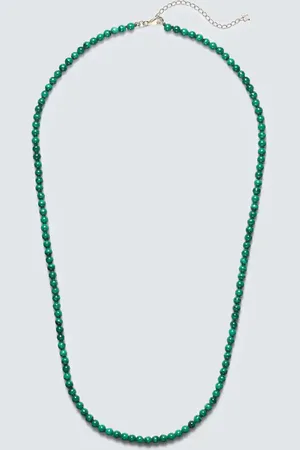 Mateo 14kt gold necklace with malachite