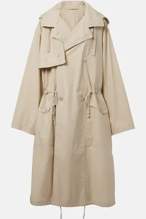 LEMAIRE Cotton hooded trench coat