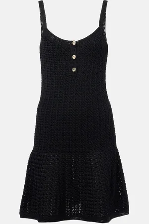 Gucci Waffle-knit cotton-blend minidress