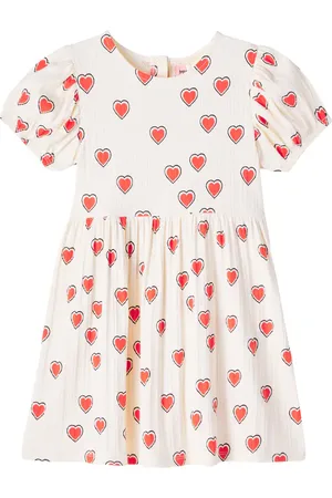 Mini Rodini Ribbed-knit cotton-blend dress