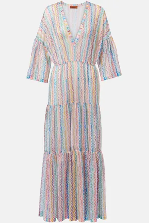 Missoni Zigzag tiered beach dress