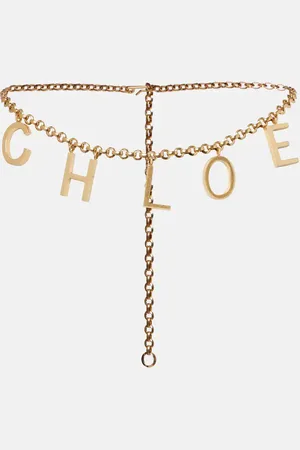 Chloé ChloÃ© Letters -plated brass belt