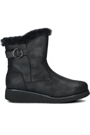 Skechers Keep Sake Wedge gevoerde boots