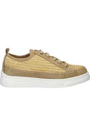 Unisa Fleur Raffia lage sneakers