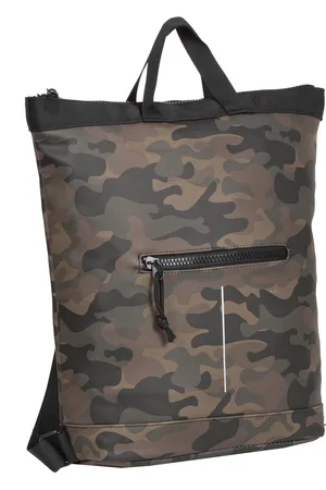 NEW REBELS ® Mart - Top Zip - Waterafstotend - Rugtas - Laptoptas 14Inch. - Shopper - Brown Camouflage