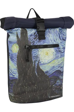 NEW REBELS Mart Art New York Starry Night 19L Rugzak Rolltop Waterafstotend