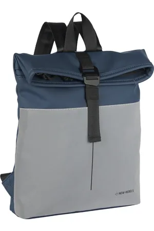 NEW REBELS Bowie Los Angeles Navy 9L Rugtas Rolltop Reflectie Waterafstotend