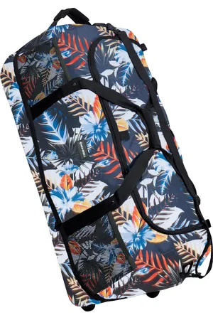 NEW REBELS Cranford Newark Flower oprolbare reistas met 2 wielen - 110L vergrootbare tas met handgrepen en ritssluiting - lichtgewicht