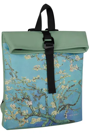 NEW REBELS Mart Art Los Angeles Amandelbloesem Mini 7L Rugzak Rolltop Waterafstotend