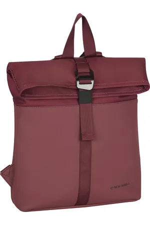 NEW REBELS Bruce Los Angeles Burgundy 7L Rolltop Rugzak Waterafstotend