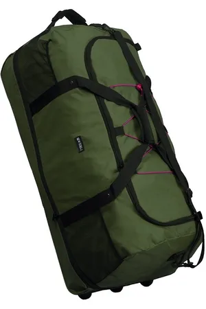 NEW REBELS Airmont Newark Olijf 110L Rollable Trolley Weekendtas Waterafstotend
