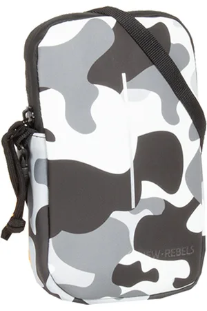 NEW REBELS ® Mart - Waterafstotend - Telefoontas - Telefoontasje - Army Camouflage Grey