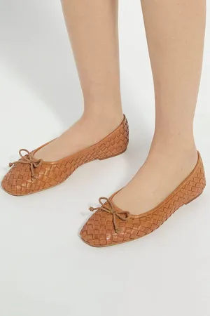 Dune Heat Woven Ballerina Shoeseu42
