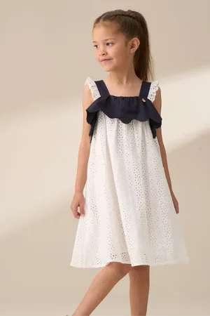 Angel & Rocket Arielle Broderie Panel 100% Cotton Dress12 Jaar (152cm)