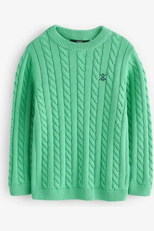 Next Cable Knit Crew Neck 100% Cotton Jumper (3-16yrs)110116cm