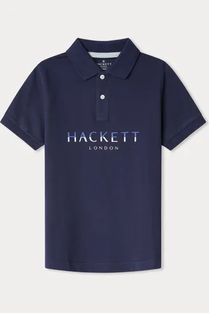 Hackett London Older Boys 100% Cotton Blue Polo Shirt110116cm