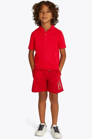 Tommy Hilfiger Flag Short Sleeve 100% Cotton Polo Shirt116122cm