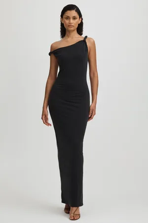 GOOD AMERICAN Twisted Strap Jersey Maxi DressXL