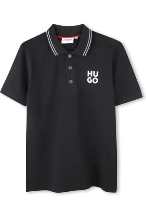 HUGO BOSS Square Chest Logo Short Sleeve Polo Shirt10 Jaar (140cm)