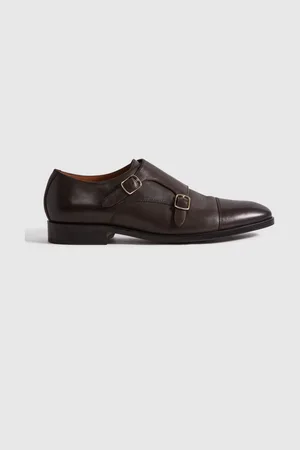 Reiss Amalfi schoenen van leer met twee monniksbandjesEU 42 (UK 8)