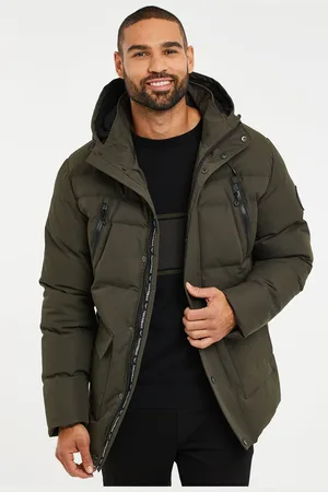 Threadbare Waterdichte pufferjas met capuchonL