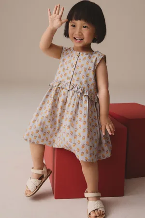 Next Sleeveless Peplum 100% Cotton Dress (3mths-8yrs)5