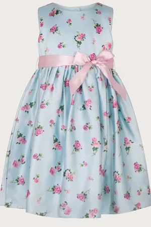 Monsoon Baby Ditsy Floral Prnt Satin Dress10