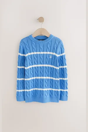 Next Cable Knit Crew Neck 100% Cotton Jumper (3-16yrs)15 Jaar (170cm)