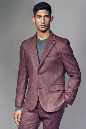 Next Slim Fit Wool Donegal Suit Jacket50 Short (UK 40 S)