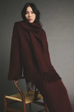 Next Premium Handsewn Wool Rich Scarf CoatM