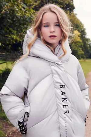 Ted Baker Regenbestendige Silver Pearl gewatteerde merkjas4 Jaar (104cm)