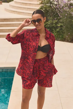 Next Cotton Linen Mix Beach Shirt46
