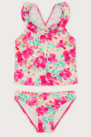 Monsoon Tropical Floral Ruffle Tankini Set7