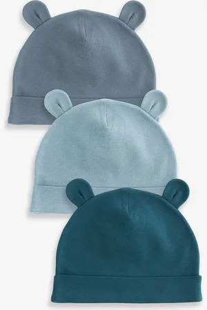Next Baby 100% Cotton Beanies 3 Pack (0-18mths)6