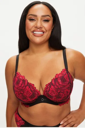Ann Summers Nightfall Floral Lace Fuller Bust Padded Plunge Bra