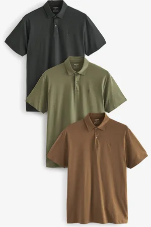 Next Set van 3 jersey poloshirts met korte mouwenXL