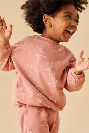 Mori Pink Ballerina Organic Cotton & Bamboo Sweatshirt8086cm