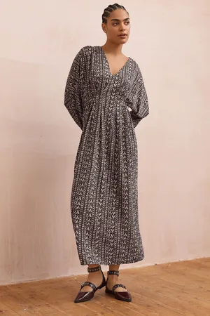 Next V-Neck Belted Jersey Midi Shirt Dress48 Tall