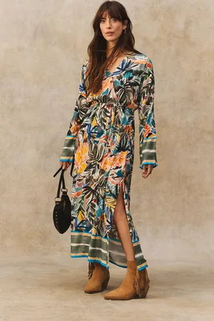 Next Maxi-kimonojurk met taillekoord8 P