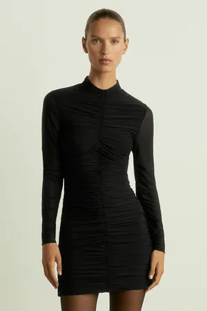 Reiss Sabrina Ruched-Jersey Mini DressXS