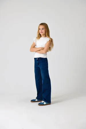 ONLY Blue Wide Leg Sylvie Denim Jeans12 Jaar (152cm)