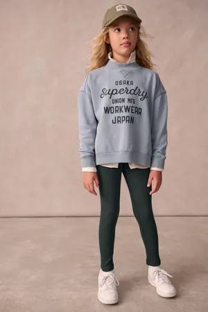Superdry Workwear Sweat and Leggings Set10 Jaar (140cm)