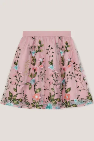 Monsoon Heather Floral Embroidered Tulle Skirt152158cm
